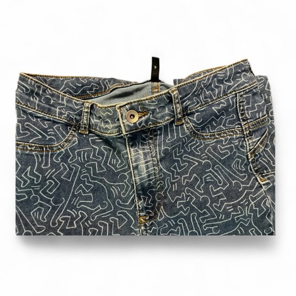 Calzedonia x Keith Haring Limited Edition Skinny Jeans Medium Size - Picture 5 of 6